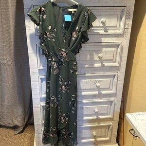 Cute green flower dress